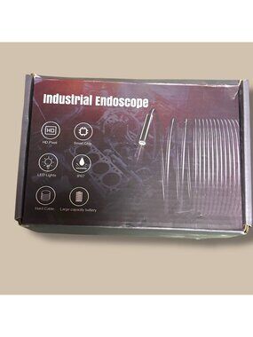 Industrial Endoscope With HD Camera & LED Lights IP67 Waterproof 196.85-Inch Cab